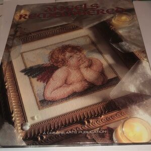 Angels Remembered Cross-Stitch Book - a leisure arts book- 1990s - gently used